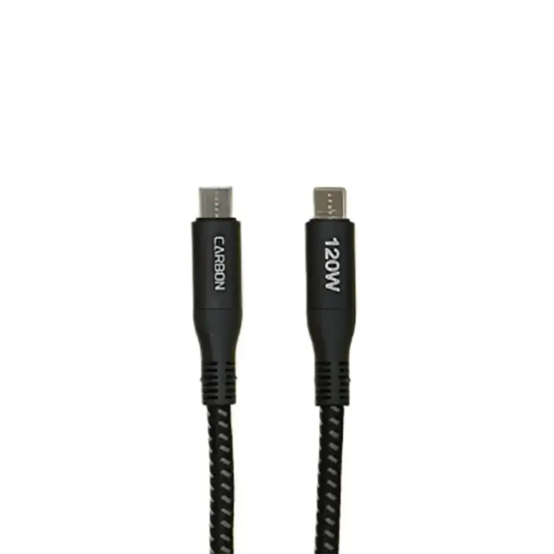 کابل شارژ تایپ سی به تایپ سی برند CARBON مدل CB-2 متراژ 120 سانتی متر