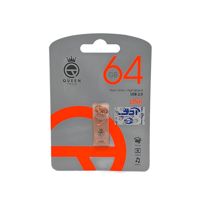 فلش مموری کوئین تک مدل LINK USB 2.0 ظرفیت 64 گیگابایت